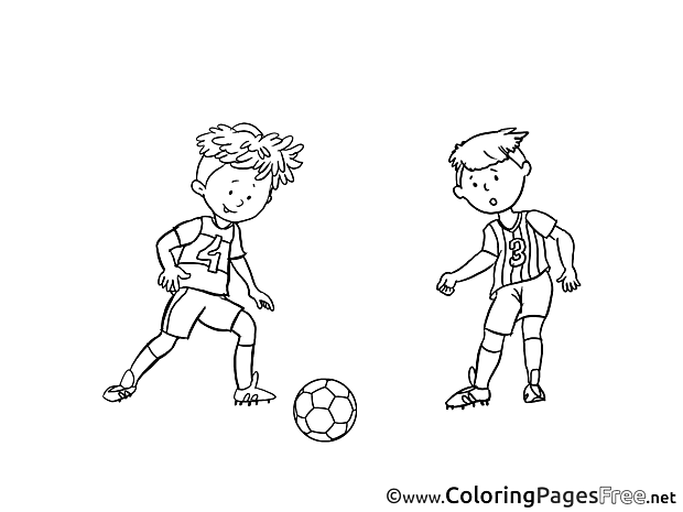 Game Coloring Sheets Soccer free