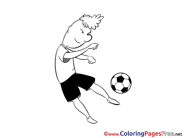 Kick Ball Coloring Sheets Soccer free