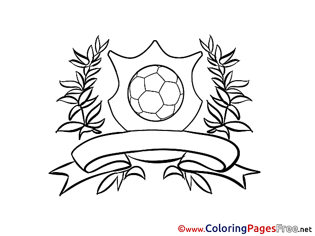 Logo Ball free Soccer Coloring Sheets