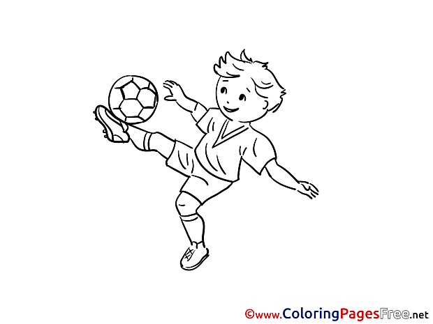 Midfielder Soccer Coloring Pages download