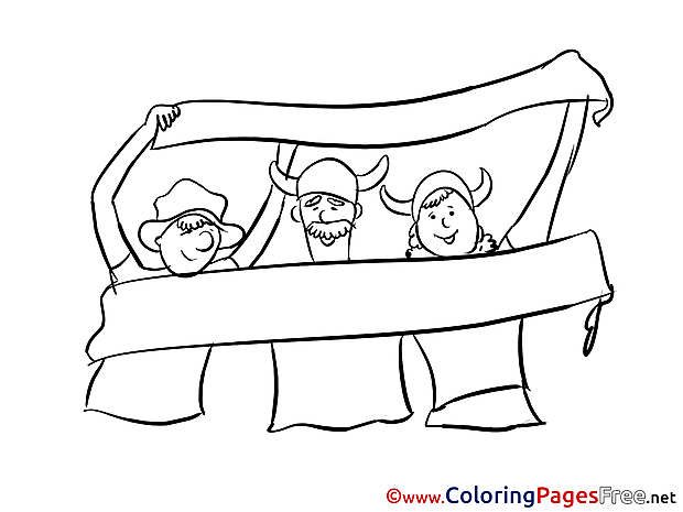 National Team Albania Fans free Colouring Page Soccer