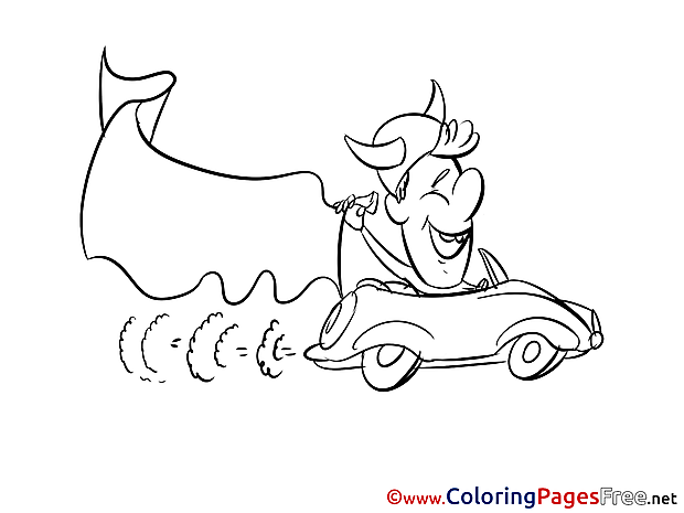 National Team Car Fan Soccer Coloring Pages
