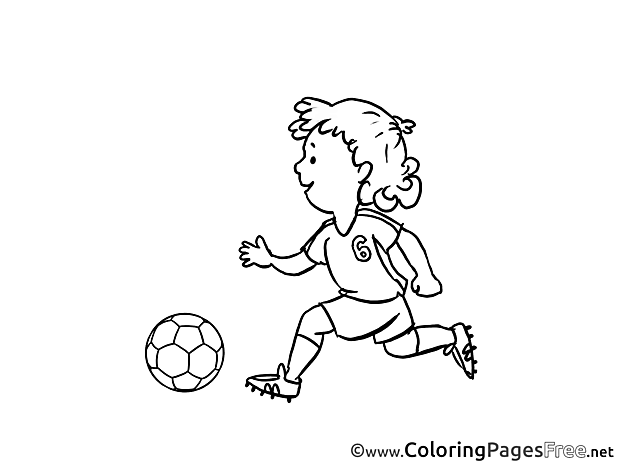 Number 6 Player Kid Coloring Pages Soccer for free
