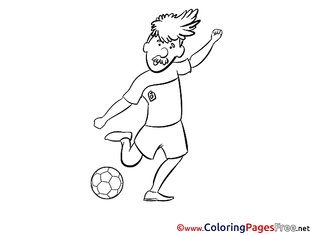 Old Man Player download Soccer Coloring Pages