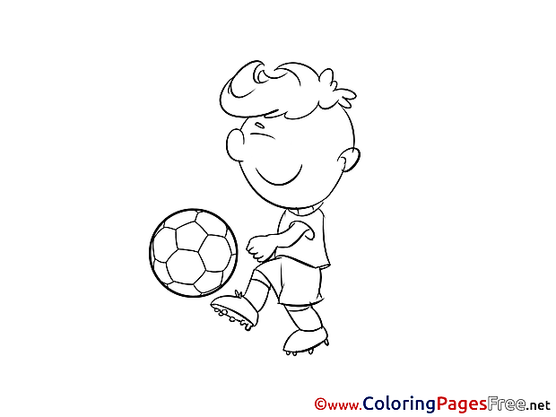 Pass Football Player Soccer free Coloring Pages