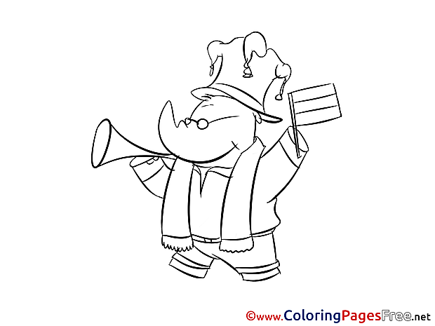 Rhino Coloring Sheets Fan Soccer free