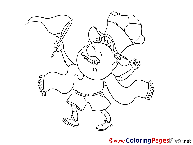 Soccer Colouring Sheet free Fan