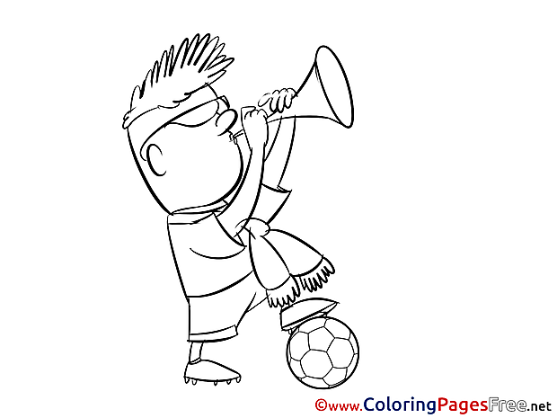 Sport Fan free Soccer Coloring Sheets