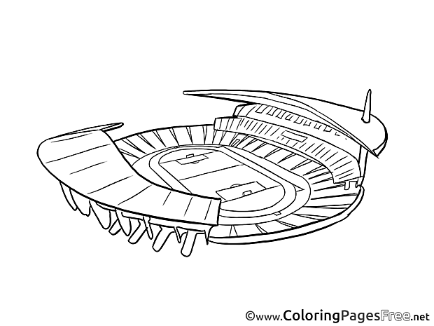 Stadium Soccer free Coloring Pages