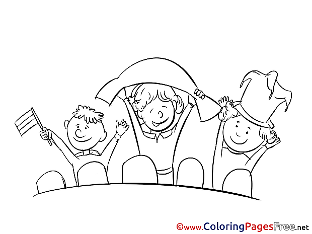 Supporters Coloring Pages Soccer for free