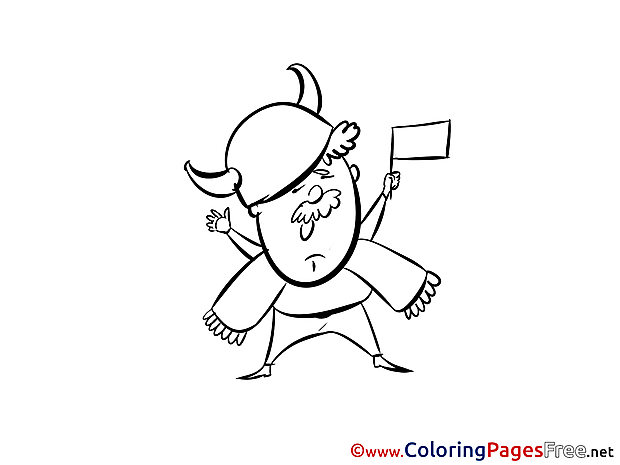 Team Fan Colouring Page Soccer free