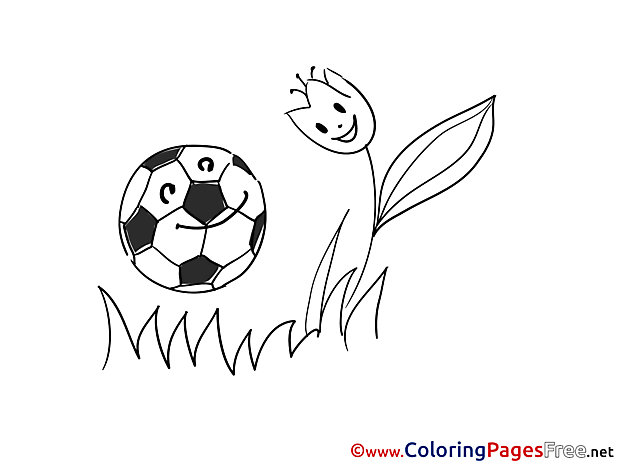 Tulip Ball printable Coloring Pages Soccer