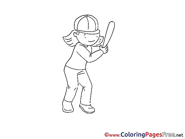 Baseball Coloring Sheets download free