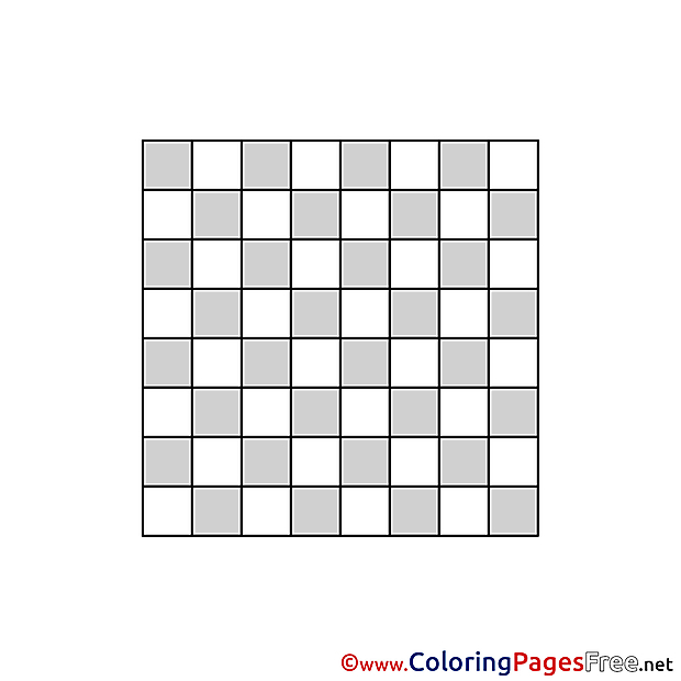 Board Chess Coloring Pages for free