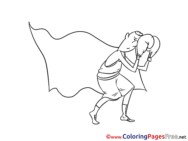 Boxing for Children free Coloring Pages