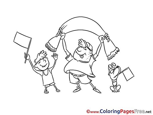 Champion for Kids printable Colouring Page