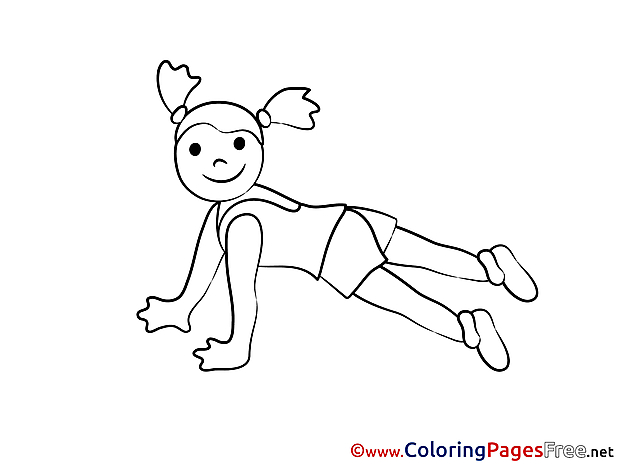 Children download Colouring Page Yoga