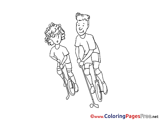 Children download Polo Colouring Page