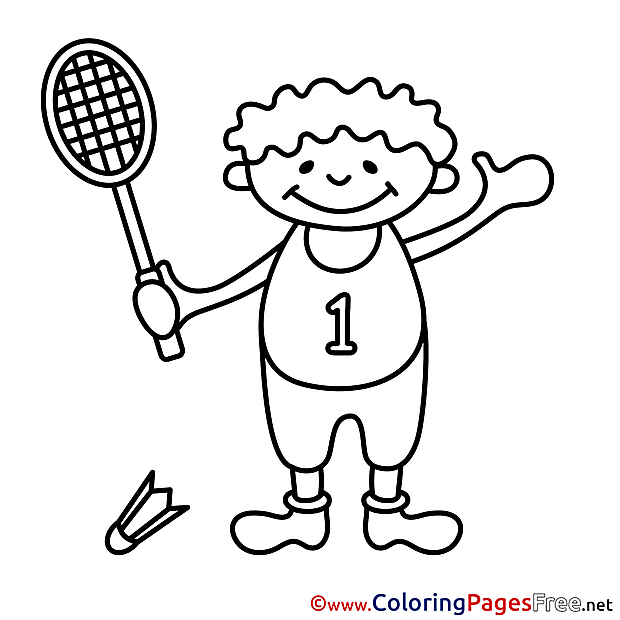 Coloring Pages for free Tennis