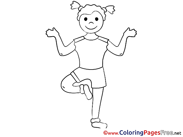 Fitness Coloring Pages for free