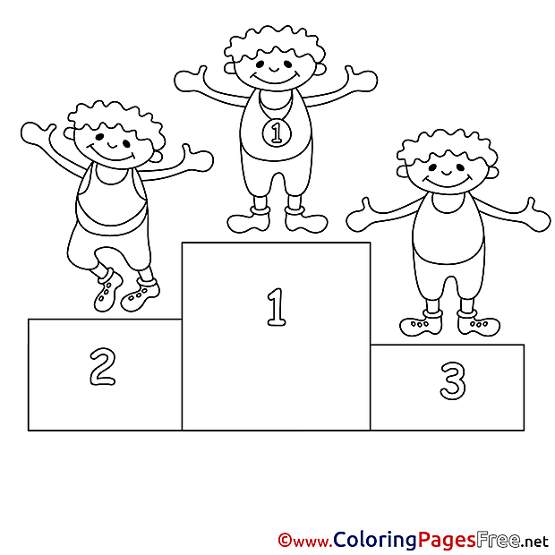 Kids free Coloring Page Competition Places