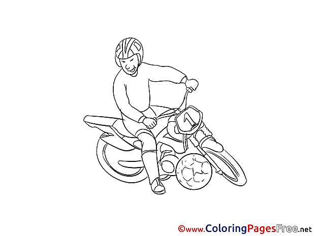 Motoball Kids free Coloring Page