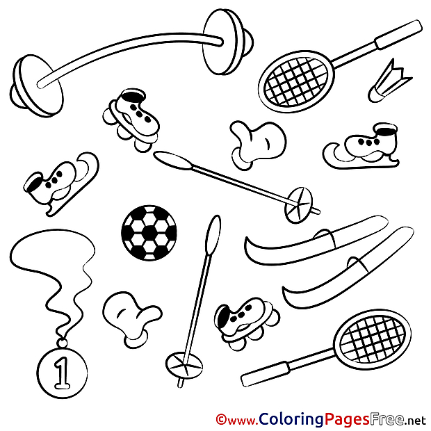 Objects Equipment for Children free Coloring Pages