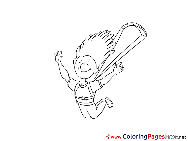 Parachute free printable Coloring Sheets