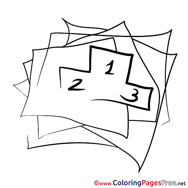 Places for Kids printable Colouring Page