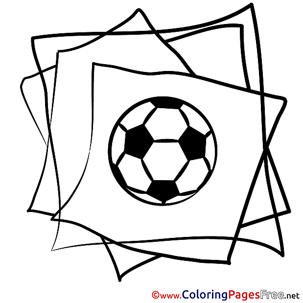 Soccer printable Coloring Pages for free