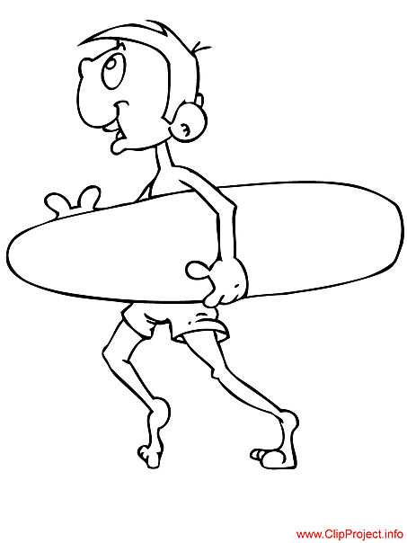 Surfing image for coloring sport
