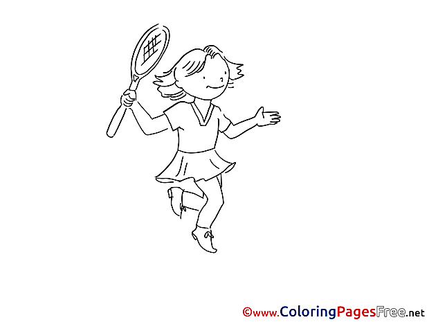 Tennis Coloring Pages for free