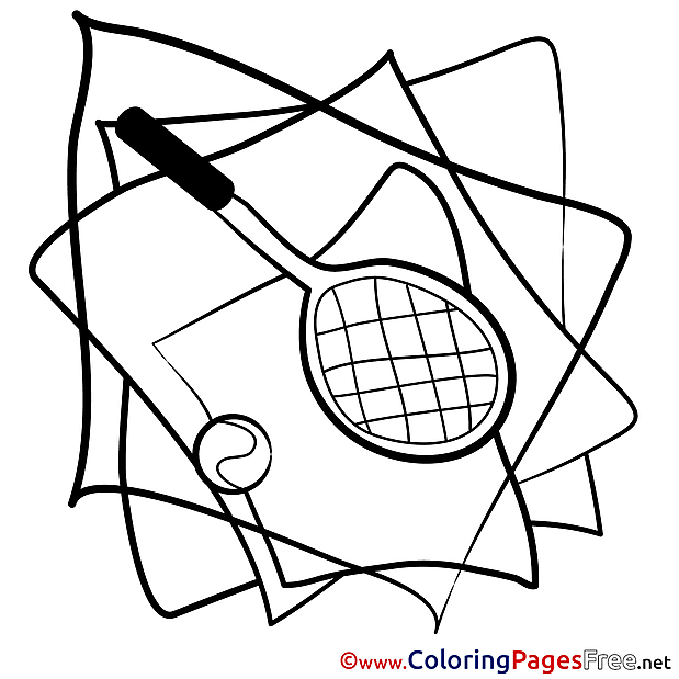 Tennis Coloring Sheets download free