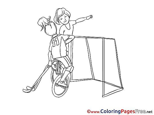 Unicycle Children Coloring Pages free
