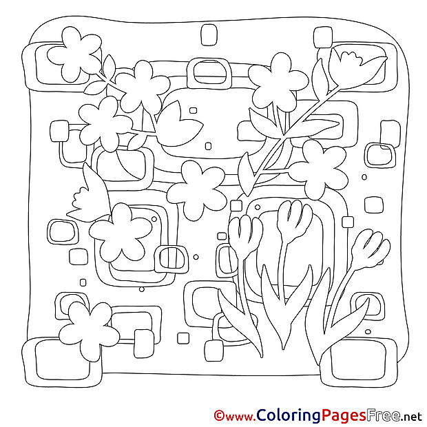 Image Spring Coloring Pages free
