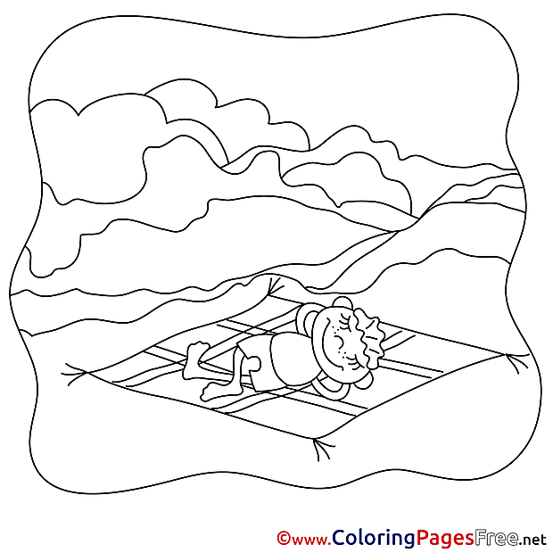 Beach Coloring Pages Summer
