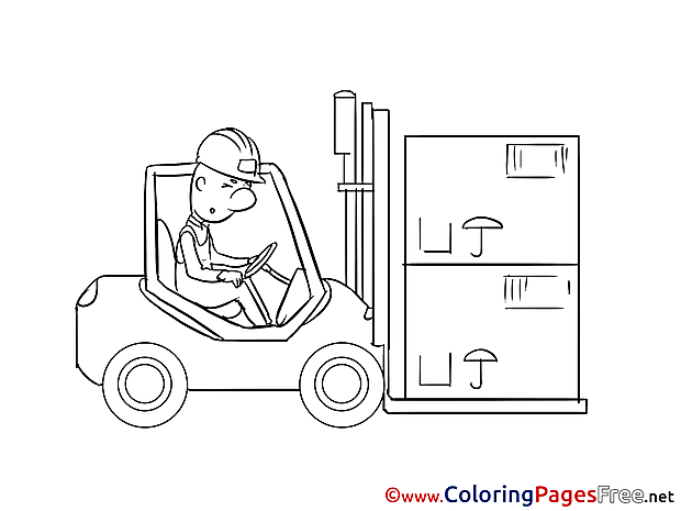 Loader Coloring Pages for free