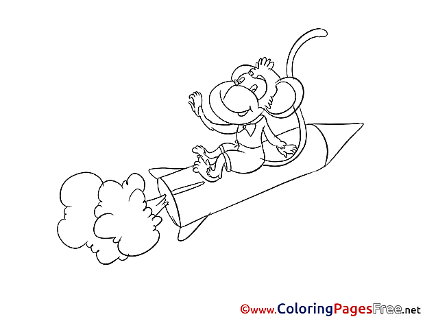 Rocket download printable Coloring Pages