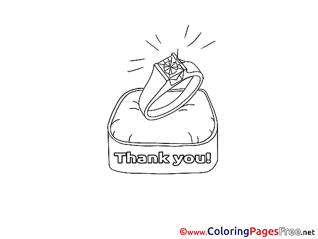Ring Colouring Sheet download Thank You