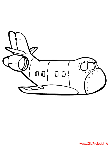 Aircraft image to coloring