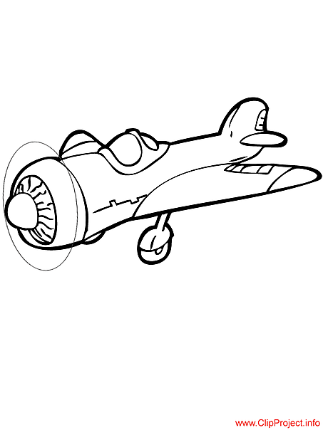 Airplane coloring page