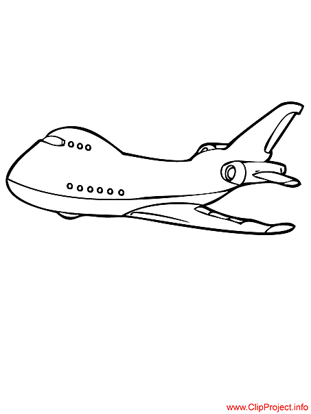 Airplane coloring sheet for free