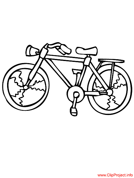 Bicycle coloring sheet