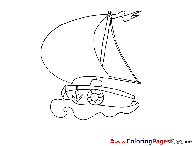 Boat Coloring Pages for free