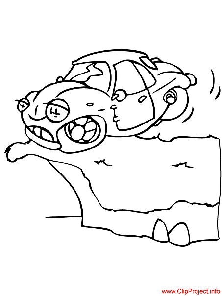 Car coloring image free