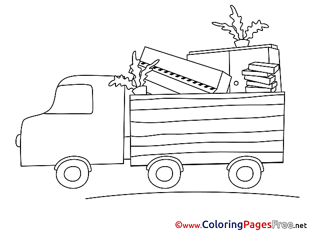 Truck Kids download Coloring Pages