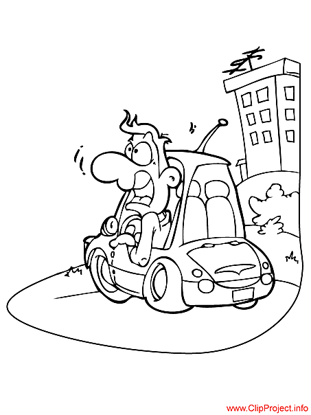 Vehicle coloring page for free