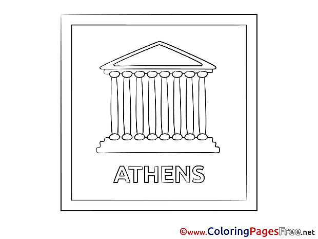 Athens Children Coloring Pages free