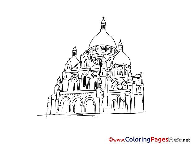 Cathedral printable Coloring Pages for free