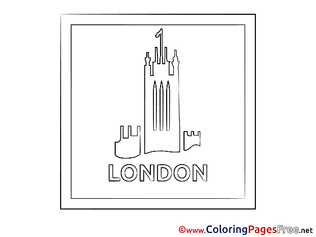 London free printable Coloring Sheets